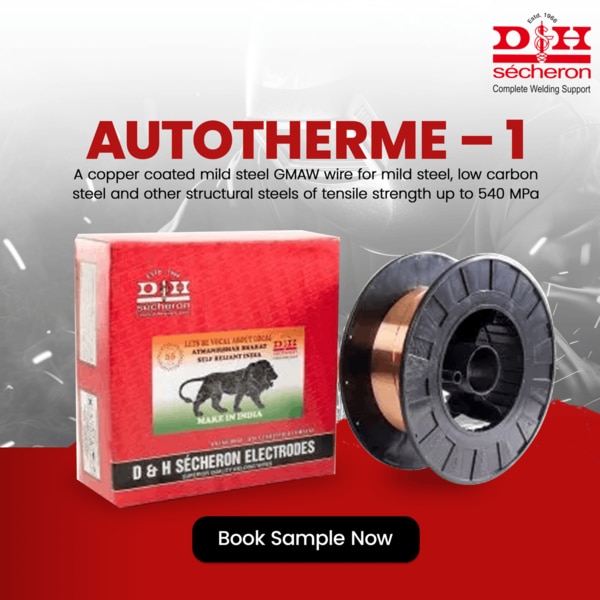 Autotherme Cr-Mo 1 is a copper-coated solid wire for GMAW, available in bright finish. The wire gives stable arc, smooth welding performances and deposits radiographic quality welds. It is suitable for welding 1.25Cr - 0.5Mo steel. The weld metal possesses good high temperature properties. It deposits notch free weld deposit with excellent mechanical properties. Especially suitable for welding of pipes & tubes of matching composition in Power plants, Refineries, Petrochemicals, Fertilizer plants, etc. Suitable for welding of ASTM steels: Grade F2, F11, F12 class 1 & 2 of SA-182, Grade T11of SA-199, Grade T2, T11 & T12 of SA-213, Grade WC6 of SA-217, Grade P2, P11 & P12 of SA-335, Grade FP2, FP11 & FP12 of SA-369, Grade 2, 11 & 12 of SA-387, Grade CP2, CP11 & CP12 of SA-426, etc.