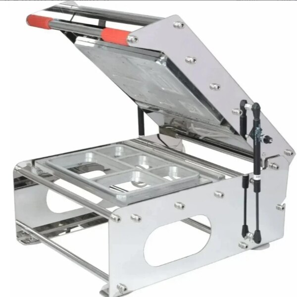 Material	Stainless         SteelUsage/Application	IndustrialCountry of Origin   	Made in IndiaAutomation Grade	AutomaticVoltage	                       240 VPower Source	       ElectricFrequency	               50 hHzSealing Material	       PPWe are providing Thali Sealing Machine.