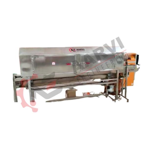 We at Aarvi Engineering have a technology called the Heat/Steam Shrink Tunnel that guarantees the finished product will not have any wrinkles, color leakage, or sleeve moving problems. For best results, its tunnel construction is made of highly anti-corrosive SS-304. The machine operates at a speed of 40 bottles to 200 bottles per minute, with the highest speed depending on criteria like the sleeve's cut length. Legs with height adjustment are also available for various conveyor heights. These machines are especially made to handle blower positions to obtain the greatest heat distribution and easily shrink products with square, rectangular, round, and oval shapes.Features: • Special design to prevent wrinkling and sleeve moving.• Blower placements for optimal heat transfer.• Leg height adjustments• Longer life due to SS 304 construction.• Compatible with square, oblong, and round bottles.• Sensors to detect overheating and automatic cutoff• Modern electronics for optimal performance.Additional Details:• Payment Terms: T/T (Bank Transfer), D/P, D/A, Other, Letter of Credit,•India is the port of dispatch.• 6 Units Can Be Produced Per Month • 15 Days for Delivery