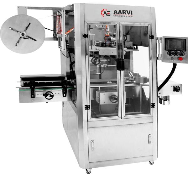 An automatic shrink sleeve applicator is a high performance device that combines accuracy and productivity at its highest level. Our Sleeve Applicator is used whenever you need to pack your product with shrinkable or PVC sleeves and does it with advanced automation and excellence in every aspect. When creating the sleeve applicator, we adhere to GMP guidelines to the letter. For a long lifespan and corrosion-free operation, the entire Applicator structure is made of SS-304, as is the steam tunnel. For precise label insertion, it uses two synchronized servo motors, one in the cutting unit and the other in the feeder unit. Machine produces 300 sleeves per minute thanks to advanced automation. According to industry standards, it has a significant application in the cosmetic, lubricating oil, edible oil, beer, liquor, honey, fruit juice, mineral water packaging, and pharmaceutical industries.AARVI ENGINEERING's machines, in addition to having general machinery features and specifications, operate entirely automatically. In order for the machine to give accuracy if production is higher, we designed it with a cutting-edge Mandrel and Cutter-Feeder Unit. One of the unique advantages of this machine is that the mandrel may be designed and fitted to fit your bottle shape, whether it be a flat bottle, round type, oval type, etc. It is a cost-effective, quick-acting, and highly precise machine for packaging bottled goods.Features:• Feeder and cutting unit with a servo motor•Construction in stainless steel•PLC-operated HMI built-in for one-point operation.• Proper sleeve positioning• Exact length of the sleeve cut• Pre-shaped mandrel customized for your item, which• Ensures the sleeve is attached to the product in the ideal position.• While the bottle is moving along the conveyor, a product sensor detects and counts the product.•The soft continuous movement decreases vibrations and wear. •The servo motor is controlled by an advanced automated servo drive. •Then the sleeve is put into the neck.•Optical sensors for increased accuracy; built-in product sensor and counter; slick, fast operation; synchronized operation.• A system for error codes and automatic fault detection.• A speed that can be set.• In addition to bundling, this machine can sleeve full or partial decorating.• Online delaying is possible• Brush motor for accurate sleeve insertion•Compatible with bottles made of glass, HDPE, PET, and tin.• Minimum amount of time required to switch from one bottle to another.• Leuze Sensors for the control of induction motors and Allen Bradley VFD for sleeve and bottle sensorsAdditional Details:• Port of Dispatch: India • Pay Mode Terms: L/C (Letter of Credit), T/T (Bank Transfer), D/P, and D/A• Monthly Production Capacity: 10 • Month-to-month Delivery