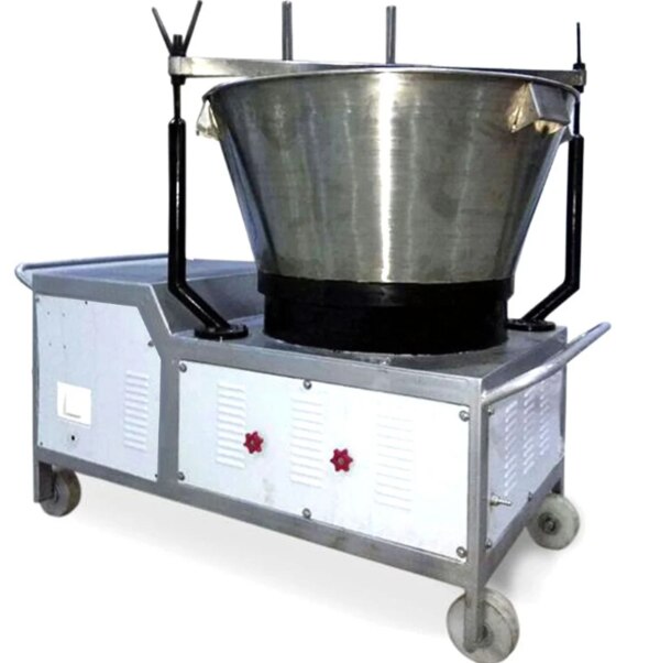 Capacity                    	100 LMaterial	                        Stainless SteelAutomatic Grade	       Semi-AutomaticVoltage	                       220 VWarranty	               1 yearCountry of Origin	      Made in IndiaFrequency	              50 HzWe are providing 100L Khoya Making Machine.