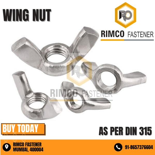 STAINLESS STEEL WING NUTS DIN 315
