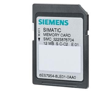 Siemens PLC Siemens memory card for s7-1x00SIMATIC S7, memory card for S7-1x 00 CPU/SINAMICS, 3, 3 V Flash, 4 MB.