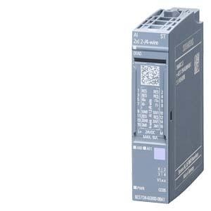 Siemens PLC Siemens analog input module ai 2xi 2-/4SIMATIC ET 200SP, Analog input module, AI 2xI 2-/4-wire Standard, Pack quantity: 1 unit, suitable for BU type A0, A1, Color code CC05, Module diagnostics, 16 bit.