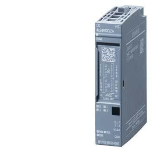 Siemens PLC Siemens digital output module dq 4x24 v dc/2a SIMATIC ET 200SP, digital output module, DQ 4x 24 V DC/2A High Speed, Pack quantity: 1 unit suitable for BU type A0, Color code CC00, 3 alternative operating modes: DQ, Oversampling, PWM Module diagnostics