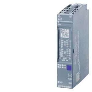 Siemens PLCSiemens analog output module aq 4xu/I SIMATIC ET 200SP, Analog output module, AQ 4XU/I Standard, suitable for BU type A0, A1, Color code CC00, Module diagnostics, 16 bit, +/-0.3%.