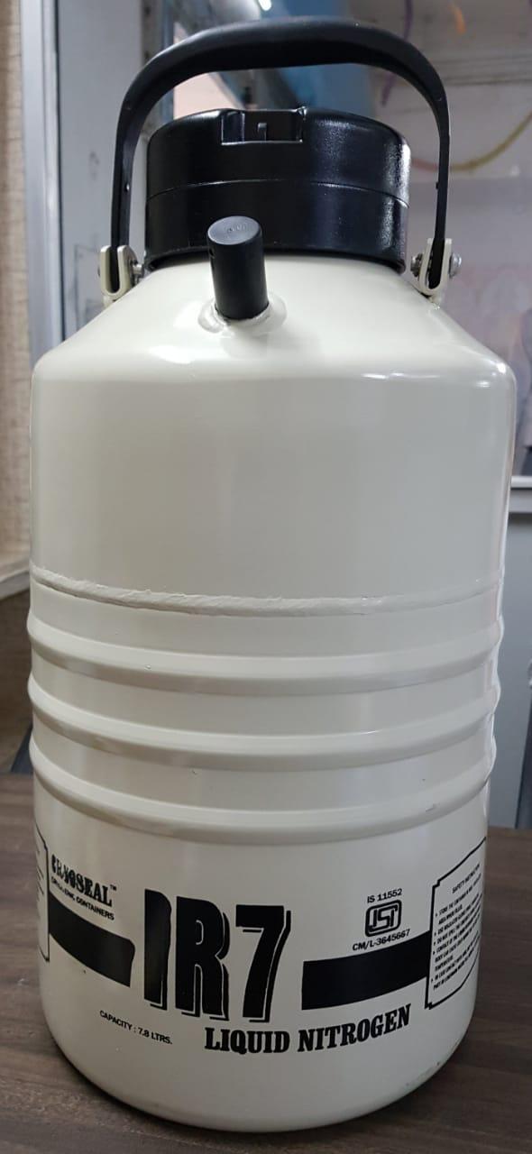 Brand CRYOSEALCountry of Origin Made in IndiaModel Name/Number IR-7Capacity 1-10 tonContainer Type Open Top ContainerContainer Length 10 feetColor CreamWe supply a broad gamut of liquid nitrogen containers used to store a variety of liquid gases such as liquid nitrogen, liquid oxygen etc. Sourced from well established vendors across the country, these are available in a variety of capacities as per client's requirements or industrial applications. They are offered at best market prices to our clients.It is a range of aluminum cryo containers, mainly used in artificial insemination programs, laboratories and small consumers of liquid nitrogen. Sturdy, efficient, lightweight and compact, the containers display amazing performance in terms of lower evaporation loss, longer holding time and adaptability to Indian road conditions. Features like double walled aluminum vessel, fiberglass neck tube and super insulation reduce heat losses to the lowest standardized levels.Containers range from a minimum capacity of one liters to a maximum of 55 liters.The technical features of Containers are:Lightweight aluminum construction ensures easy portability.Special process of super insulation provides the lowest evaporation loss.Transport containers are modified with additional supports to suit rough handling conditions, experienced in developing countries.Polyurethane paint ensures long durability.Moulded caps and covers provide due protection. We supply a broad gamut of liquid nitrogen containers used to store a variety of liquid gases such as liquid nitrogen, liquid oxygen etc. Sourced from well established vendors across the country, these are available in a variety of capacities as per client's requirements or industrial applications. They are offered at best market prices to our clients.