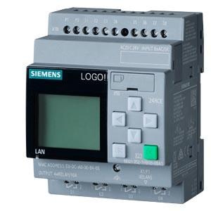 Siemens logo PLC Siemens logic module display ps/i/o: 24v ac/dc 24v/relayLOGO!24RCE, l ogic module,display PS/I/O: 24V AC/DC 24V/relay, 8 DI/4 DQ, memory 400 blocks, modular expandable, Ethernet, integrated web server, data log, user-defined web pages, standard microSD card for LOGO! Soft Comfort V8.3 or higher, older projects executable cloud connection in all LOGO! 8.3 basic units.
