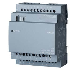 Siemens LOGO PLCSiemens dm16 24expansion module ps/i/o 24v dc/24 v dc/trans LOGO! DM16 24 expansion module, PS/I/O: 24 V DC/24 V DC/trans., 8 DI/8 DO, 4 MW for LOGO! 8.