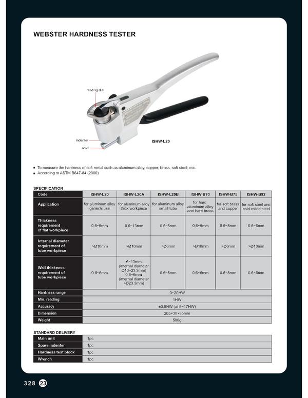 To measure the hardness of the soft metal such as aluminum alloy, copper, brass, soft steel etc.

call/ WhatsApp us@9600025885 for more details.
