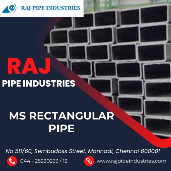 Welcome to Raj Pipe Industries, your special place for high quality MS square pipes. With a strong commitment to quality and customer satisfaction, we are proud to offer a variety of MS rectangular pipes that meet a variety of technical and manufacturing requirements. Backed by years of experience and innovation, we ensure every product is of the highest quality, durability and reliability.Our products:At Raj Pipe Industries, we specialize in MS square pipe that meets the highest industry standards. Our product range includes:MS Rectangular Pipe:It is designed to be precise and uniform.It comes in a wide range of sizes, shapes and sizes to suit different applications.Designed for structural integrity, stability and durability.Ideal for construction, manufacturing, construction management, and more.Customized solutions:We understand that every business has unique needs. Therefore, we offer solutions tailored to your specific needs.Our expert team closely cooperates with customers to provide customized MS rectangular pipe to specific specifications.
