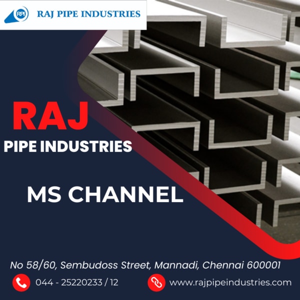 Welcome to Raj Pipe Industries, your trusted source for high-quality MS channels. As a leading supplier in the construction and engineering industry, we specialize in providing a diverse range of MS channels that meet stringent quality standards. With our commitment to excellence and reliability, we ensure that every MS channel we supply is precision-engineered for superior performance and durability.Our Products:At Raj Pipe Industries, we offer an extensive selection of MS channels designed to meet the needs of various construction and structural projects. Our MS channels feature:Diverse Sizes and Profiles:Available in a wide range of sizes, profiles, and thicknesses to suit different applications.Options include standard channels, tapered flange channels, and parallel flange channels to meet specific project requirements.High-Quality Materials:Crafted from high-quality mild steel, our MS channels offer excellent strength, stability, and weldability.Designed to withstand heavy loads and provide reliable structural support in diverse environments.Precision Manufacturing:Manufactured using advanced machinery and production techniques to ensure precise dimensions and consistent quality.Each MS channel undergoes rigorous quality checks to meet industry standards and customer expectations.