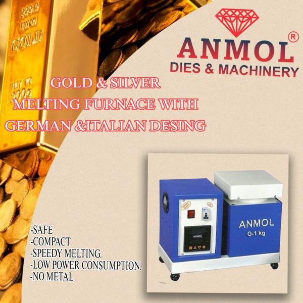 Gold & Silver Melting Furnaces We have gained expertise in offering genuine quality Gold Melting Furnace to the esteemed customers. These products are manufactured with the aid of latest technology and advanced machinery. Moreover, we can customize these tools as per the exact details provided by the esteemed clients to attain their maximum level of satisfaction.Quality Attributes:Efficient functioningDurable standardsLow maintenance required #gold& silver melting furnace with  german & italian desing #anmoldiesmachineryrajkot#goldmetingfarnes#goldmeltingfurnacemanufacturer#manufacturing -safe.-compact -speedy Melting. -low power consumption. -no metal loss.. mob no +91 94272 21137 For more info visit us at http://www.anmoldiesandmachinery.com/latest-update/gold-silver-melting-furnaces