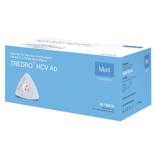 TREDRO HCVProduct OverviewTREDRO HCV Ab is a 3 dot rapid test device with flow through technology for detection of Anti HCVInbuilt procedural controlHighly purified recombinant antigens usedTest for multiple HCV genotypesTests for multiple HCV genotypesHighly Purified recombinant antigens - Core, NS3, NS4, NS5, usedNo hook effectSimple & Easy to use - point of the testingResults in 3 - 5 mins.Inbuilt procedural control