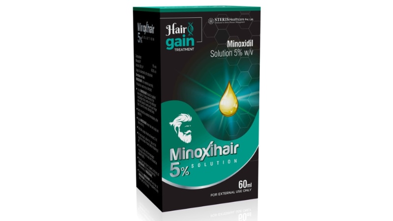 MINOXIHAIR 5% Minoxidil Solution (5%) (HAIR GAIN TREATMENT)MINOXIHAIR 5% is a topical solution used to promote hair growth and treat male pattern baldness. It contains minoxidil as its active ingredient, which works by dilating blood vessels in the scalp, improving blood flow to hair follicles, and stimulating hair growth. Regular use of MINOXIHAIR 5% can help regrow hair in areas of thinning or baldness, leading to thicker, fuller hair over time. It is important to follow the recommended dosage and application instructions provided by your healthcare provider to achieve optimal results. MINOXIHAIR 5% is generally well-tolerated, but some individuals may experience mild side effects such as scalp irritation or increased facial hair growth. If you experience any concerning symptoms, consult your healthcare professional for guidance.