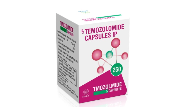 TMOZOLMIDE 250 Temozolomide (250 mg)TMOZOLMIDE 250, containing Temozolomide (250 mg), is a vital medication used in cancer treatment, specifically for brain tumors like glioblastoma multiforme. This oral chemotherapy works by disrupting cancer cell growth, preventing them from multiplying and spreading. Administered under medical supervision, TMOZOLMIDE 250 plays a crucial role in the management of certain aggressive brain cancers. However, its usage requires careful monitoring and adherence to prescribed dosages due to potential side effects such as nausea, fatigue, and lowered blood cell counts.