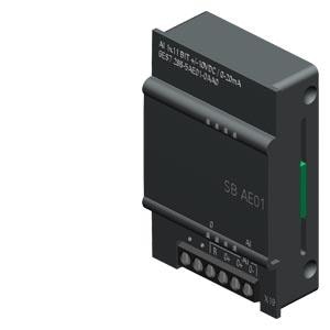 Siemens PLC S7 200 Siemens analog output sb ae1 SIMATIC S7-200 SMART, Analog output SB AE1, 1 AI, +/-10 V, +/-5 V, +/-2.5 V, or 0 to 20 mA, 11 bit + sign (voltage), 11 bit (current mode).