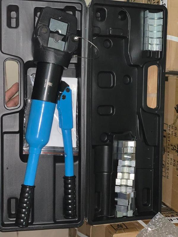Hydraulic Crimping Tools are devices used to crimp or compress connectors, terminals, or sleeves onto the end of a wire or cable using hydraulic pressure. These tools are particularly useful for crimping larger conductors or when high crimping forces are required.