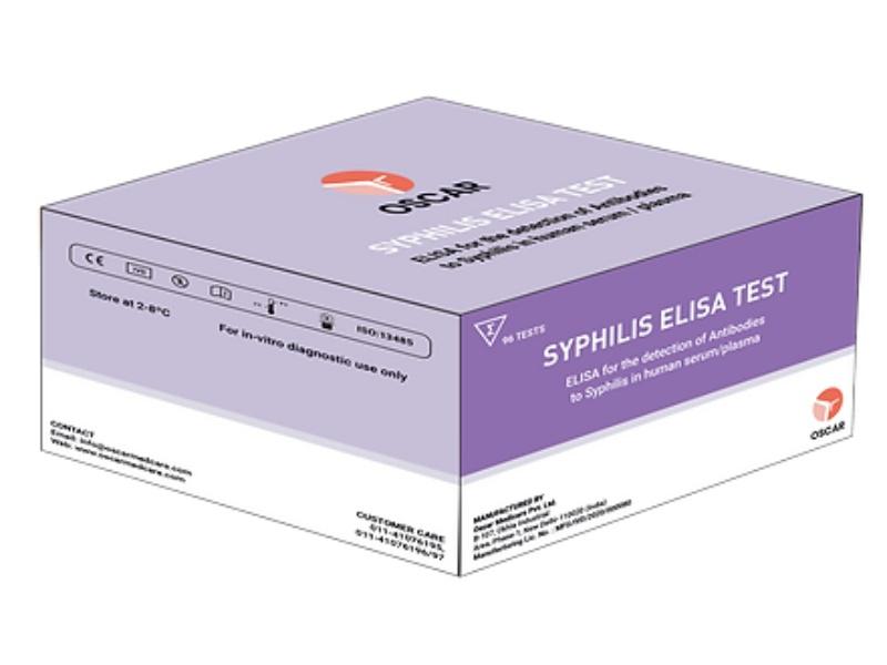 Syphilis Antibody ELISA TestSyphilis ELISA is intended to be used for the detection of all subtypes (IgG, IgA, IgM) of antibodies to Syphilis in human serum or plasma.Pack Size: 96 Tests