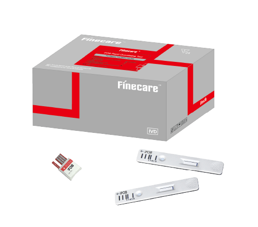 The Finecare™ iFOB Rapid Quantitative Test is a fluorescence immunoassay used along with Finecare™ FIA Meters for quantitative determination of occult blood in the feces (iFOB). It is suitable for quantitative determination of hemoglobin (Hb) in human feces. Clinically, it is mainly used as an aid for the gastrointestinal bleeding disorders.