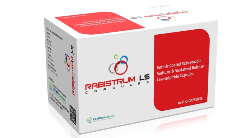 RABISTRUM LSLevosulpride (75mg SR), Rabeprazole (20mg)RABISTRUM LS combines Rabeprazole (20mg) and Levosulpiride (75mg SR) to effectively manage gastrointestinal conditions. Rabeprazole acts as a proton pump inhibitor, reducing stomach acid production, while Levosulpiride, a prokinetic, enhances gut motility. This dual action aids in relieving symptoms of acid reflux, heartburn, and other related disorders, making it an ideal choice for comprehensive gastric care.