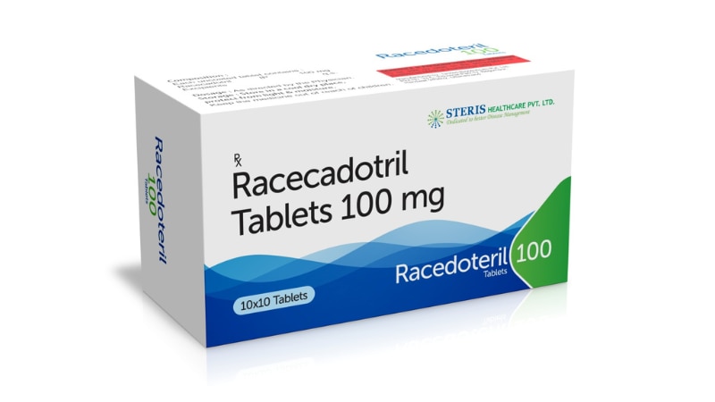 RACEDOTERIL 100 Racecadotril (100mg)RACEDOTERIL 100 is a targeted antidiarrheal medication formulated with 100mg of Racecadotril. This medicine is designed to effectively treat acute diarrhea by reducing the hypersecretion of water and electrolytes in the intestines. Its fast-acting formulation ensures quick relief while maintaining your body's natural balance. RACEDOTERIL 100 is suitable for adults and can be used alongside oral rehydration solutions for optimal recovery. Consult your healthcare provider before starting treatment to ensure it is right for your specific condition.