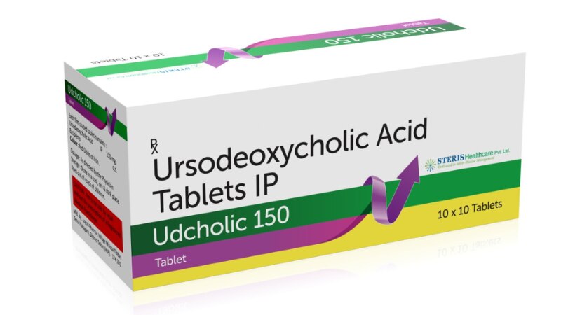 UDCHOLIC 150 Ursodeoxycholic Acid / (150mg)UDCholic 150 is a medication containing Ursodeoxycholic Acid (150mg). It is commonly prescribed to manage various liver conditions, including gallstones and certain liver diseases. Ursodeoxycholic Acid works by reducing the production of cholesterol and dissolving cholesterol gallstones. It also helps improve liver function and bile flow. UDCholic 150 is available in tablet form and is usually taken orally. It is important to follow your healthcare provider's instructions regarding dosage and usage for optimal results.