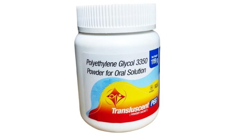TRANSLUSCENT PEG Polyethylene Glycol 3350 Powder for Oral SolutionTranslucent PEG is a unique combipack that combines three essential medications: Clarithromycin Tablet, Esomeprazole GR Tablet, and Amoxicillin Tablet. This combination is designed to provide comprehensive treatment for various bacterial infections. Clarithromycin is a macrolide antibiotic effective against a wide range of bacteria, while Esomeprazole is a proton pump inhibitor that reduces stomach acid production, aiding in the healing of acid-related damage. Amoxicillin, a penicillin-type antibiotic, complements the regimen by targeting additional bacterial strains. Together, these medications work synergistically to combat infections and alleviate associated symptoms. Translucent PEG offers convenience and effectiveness in managing bacterial infections, providing a comprehensive approach to treatment.
