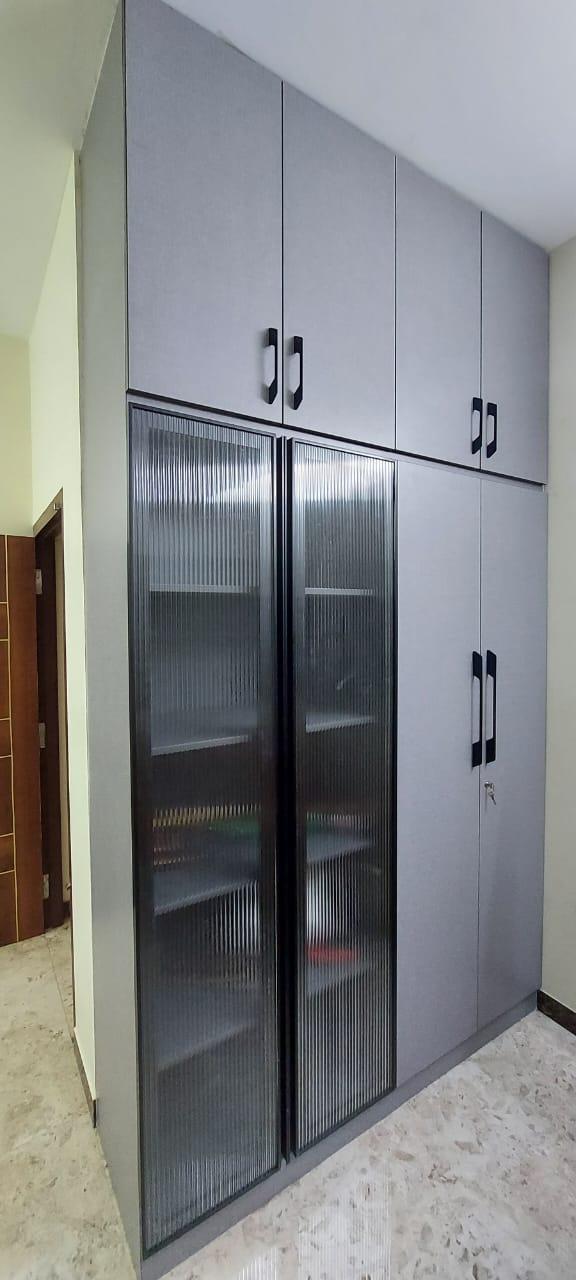 Coimbatore Aluminum Glass Profile Wardrobe Shutters