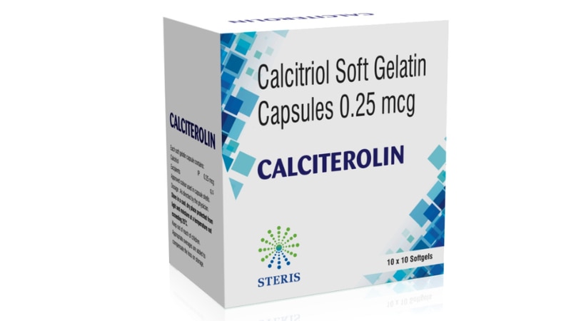 CALCITEROLIN 0.25 Calciterol (0.25mg)Calciterolin 0.25 contains Calciterol at a dosage of 0.25mg per unit. Calciterol, also known as Calcitriol, is an active form of Vitamin D that plays a crucial role in calcium and phosphate metabolism. It helps in the absorption of calcium and phosphorus from the intestine and promotes their utilization in the body, essential for maintaining healthy bones and teeth.This medication is often prescribed to treat conditions like osteoporosis, osteomalacia, and hypocalcemia. It aids in regulating calcium levels in the blood and supporting bone health. It may also be recommended for patients with certain kidney diseases where Vitamin D activation is impaired.Calciterolin 0.25 is typically taken orally as directed by a healthcare professional. It's important to follow the prescribed dosage and frequency to achieve the best therapeutic outcomes. Regular monitoring of calcium levels may be necessary during treatment with Calciterolin 0.25 to ensure optimal effectiveness and safety.
