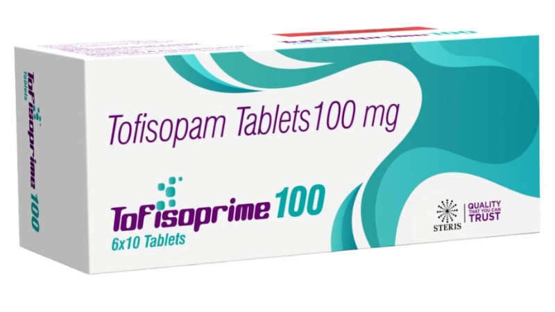 TOFISOPRIME 100Tofisopam (100mg)TOFISOPRIME 100 contains Tofisopam, an anxiolytic medication with a dosage of 1000mg. It is used to manage anxiety disorders, providing relief from symptoms such as tension, restlessness, and irritability. Tofisopam works by modulating neurotransmitters in the brain, promoting a calming effect without causing sedation or dependence. This medication is typically prescribed for short-term use and is well-tolerated by most individuals. However, it should be used under medical supervision to ensure optimal effectiveness and safety.