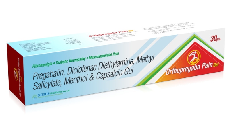 ORTHOPREGABA GEL Pregabalin, Diclofenac, Methyl Salicylate, Menthol & Capsaicin Gel