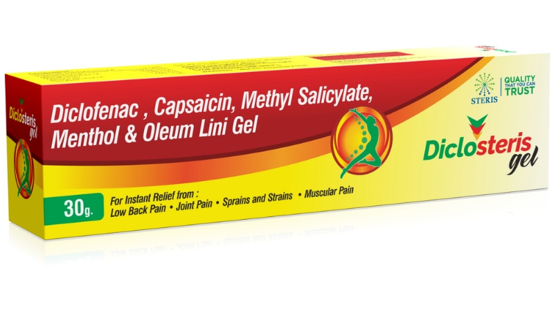DICLOSTERIS GEL Diclofenac Diethylamine, Linseed oil, Methyl Salicylate & Menthol GelDICLOSTERIS POWER SPRAY is a powerful topical solution formulated with Diclofenac Diethylamine and Absolute Alcohol, designed for rapid and effective pain relief. This non-aqueous spray targets acute musculoskeletal pain and inflammation, providing quick absorption and localized action. Ideal for athletes and those suffering from joint pain or strains, DICLOSTERIS POWER SPRAY ensures swift pain management without systemic side effects. Easy to apply, it offers a convenient and mess-free approach to pain relief. Suitable for adults and applied directly to the affected area.
