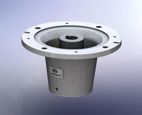 Bell Housing Assembly  -  BH (ISO)The bell housing series BH are designed for coupling hydraulic pumps having ISO flanges to electric motors having metric flanges.The correct alignment of the shafts along with the cushioned power transmission through a resilient spider increases the life of the bearings of the pump/motor coupled