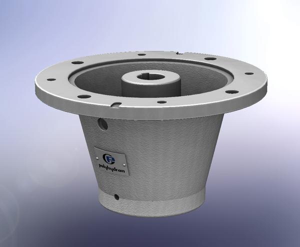 Bell Housing Assembly (Factory Standard)  -  BHPThe bell housing series BHP are designed for coupling hydraulic pumps having flanges to electric motors having metric flanges. These bell housings are precisely machined to reduce misalignment of coupled shafts. The correct alignment of the shafts along with the cushioned power transmission through a resilient spider increases the life of the bearings of the pump/motor coupled. The construction also reduces the noise generation considerably.
