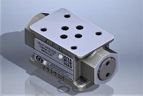 Pilot operated check valve (Modular)  -  CIM 06These modular valves are available with the pilot operated check valve facility on either 'A' or 'B' ports. The hydraulic opening operation for free flow in reverse direction is achieved by means of internal pilot pressure available from the other working port. Interface conforming toISO 4401-AB-03-04-AIS 10187DIN 24340To ensure proper closure of both valve poppets, both user connections should be unloaded when the control valve is in the neutral by connecting with the return line