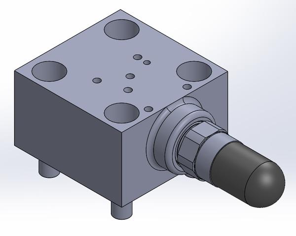 Cover For fitting directional spool valve (Solenoid controlled) - CVC*DE
