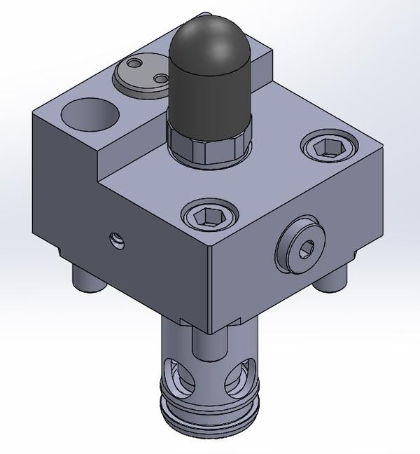Cartridge Valve Cover with Pilot Optd. Check Valve & with Stroke Limiter - CVC*PCTS