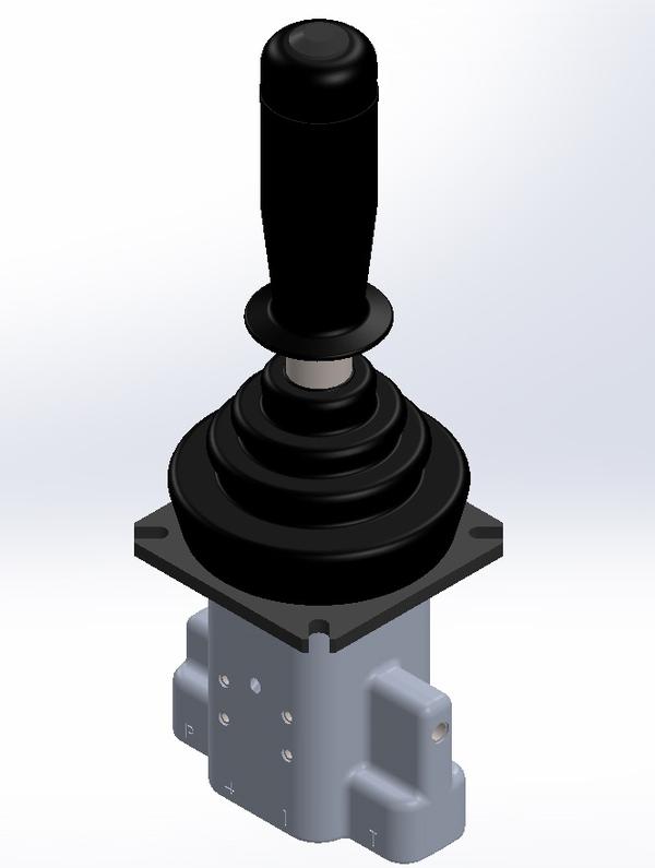 Joystick Controlled  -  4JP 064JP 06 Joystick Controlled Pilot Oil Unit is a Manual Joystick control valve, meant for providing variable pilot pressure to the hydraulic components like Proportional Pilot Operated Directional Control Valves, Pumps and motors etc., which need variable pilot pressure to control their outputs. The valve has two pairs of outlets, which can be operated independently or in tandem. Depending upon the Joystick tilt, the valve provides variable pressure to one or two of its outlets at a time. The pilot pressure can be regulated in the pressure range of 6 to 19 bar.Currently we are supplying this valve to All Customers