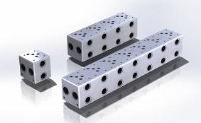 Manifold for D.C.V. - CETOP- 4.2 - A - 05(P)Designed specially for multistation directional control valves, CETOP- 4.2 - A - 05(P). Number of stations vary from minimum 2 to maximum 7.