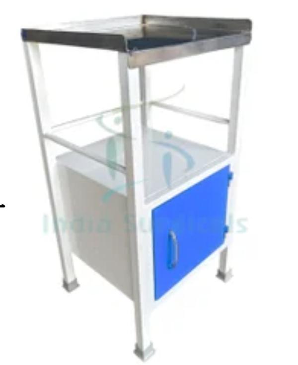 Simple Bed Side LockerPre treated and Epoxy powder coated.1 cabinet.SS Top.