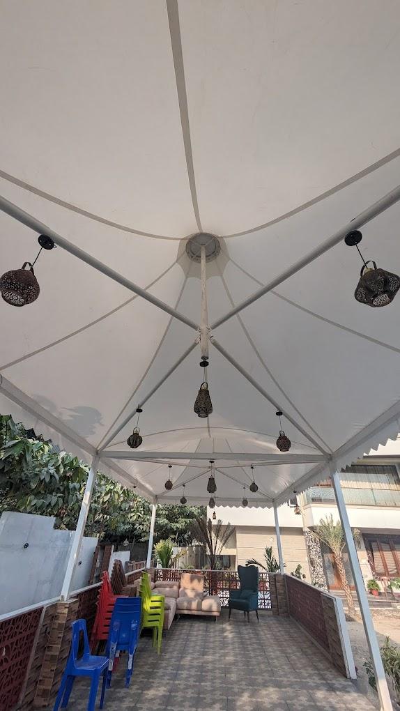 PORCH AREA TENSILE SHED 