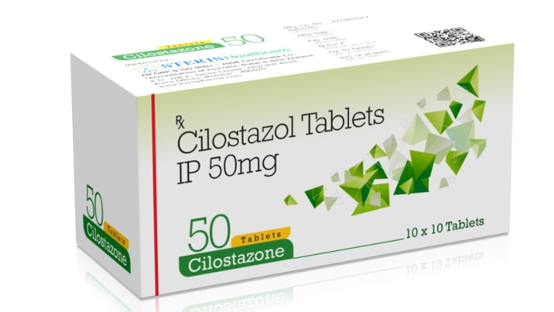 CILOSTAZONE 50 Cilostazol (50mg)Cilostazone 50 contains Cilostazol 50mg, designed to improve blood flow in patients with peripheral arterial disease (PAD).Uses:Primarily used to reduce symptoms of claudication, like leg pain during walking.Enhances blood flow and walking distances in PAD patients.