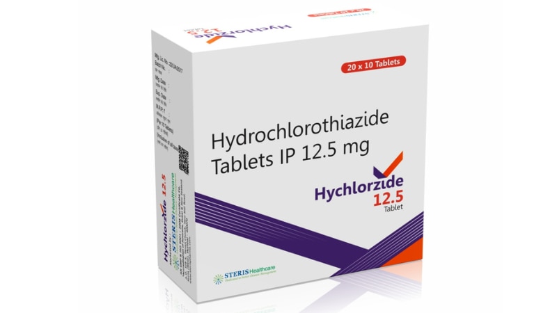 HYCHLORZIDE 12.5Hydrochlorothiazide (12.5mg)Hychlorzide 12.5 is a medication containing Hydrochlorothiazide at a dosage of 12.5 milligrams. Hydrochlorothiazide is a diuretic, commonly used to treat hypertension (high blood pressure) and edema (fluid retention). It works by increasing urine production, which helps the body to eliminate excess water and salt. This medication is typically prescribed as part of a comprehensive treatment plan for managing conditions related to fluid buildup and high blood pressure. It is important to take this medication exactly as prescribed by your healthcare provider and to follow any dietary or lifestyle recommendations they provide. Be sure to inform your doctor of any other medications or supplements you are taking, as they may interact with Hychlorzide 12.5. Additionally, monitor your blood pressure regularly and report any unusual symptoms or side effects to your healthcare provider promptly.