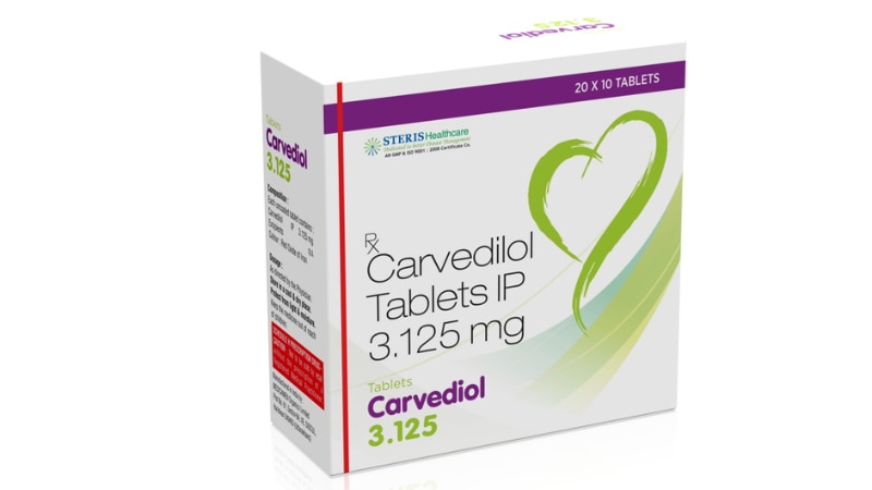 CARVEDIOL 3.125Carvedilol (3.125mg)Carvedilol 3.125 (Carvedilol 3.125mg) is a medication primarily prescribed to manage high blood pressure (hypertension), heart failure, and certain heart conditions. Carvedilol, the active ingredient, belongs to a class of drugs called beta-blockers, which work by blocking the action of certain natural substances in the body, such as adrenaline, thereby slowing the heart rate and relaxing blood vessels to improve blood flow. This medication is typically taken orally once or twice daily with food, as directed by a healthcare professional. It's crucial to adhere to the prescribed dosage and not to discontinue the medication abruptly without consulting a doctor, as sudden cessation can lead to worsening of heart conditions. Common side effects may include dizziness, fatigue, and low blood pressure. If you experience severe side effects such as shortness of breath, swelling of the hands or feet, or fainting, seek medical attention promptly. Additionally, inform your healthcare provider about any other medications or supplements you are taking, as they may interact with Carvedilol 3.125.
