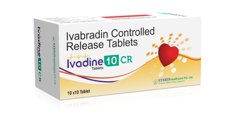 IVADINE CR 10Ivabradine Controlled Release (10mg)IVADINE CR 10 is a medication containing Ivabradine in a controlled-release (CR) formulation at a dosage strength of 10mg, used for the management of certain heart conditions.Uses:Treatment of chronic heart failure with reduced ejection fraction in patients who are stable and have a regular heartbeat.Reduction of the risk of hospitalization for worsening heart failure symptoms in certain patients.Dosage:The recommended dose of IVADINE CR 10 may vary depending on the individual's condition and response to treatment. It's crucial to follow the dosage instructions provided by a healthcare professional.Side Effects:Common side effects of IVADINE CR 10 may include abnormal heart rhythms (bradycardia), low blood pressure, dizziness, and visual disturbances. Serious side effects such as fainting or worsening heart failure symptoms may occur in some individuals. Consult a healthcare provider for a complete list of side effects.Precautions:Inform your healthcare provider about any medical conditions, medications, or supplements you are taking before starting IVADINE CR 10.Monitor heart rate, blood pressure, and symptoms regularly while taking this medication.Avoid sudden discontinuation of IVADINE CR 10 without medical supervision.Conclusion:IVADINE CR 10, containing Ivabradine in a controlled-release form at 10mg, is used for the treatment of chronic heart failure with reduced ejection fraction. It should be used as directed by a healthcare professional, with regular monitoring for side effects and therapeutic response.For further information:Email: info@sterispharma.com / contact@sterispharma.comCall/WhatsApp: 7877551268, 7849827488ORDER NOWhttps://www.sterisonline.com/product/ivadine-cr-10-133311