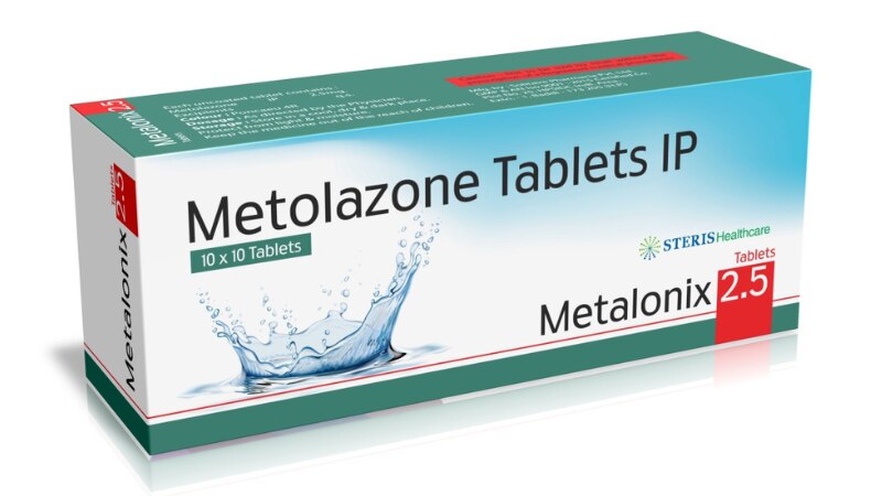 METALONIX 2.5 Metolazone (2.5mg)METALONIX 2.5 is a medication containing Metolazone in a 2.5mg dosage strength, used for the management of certain conditions related to fluid retention and high blood pressure.Uses:Treatment of edema (fluid retention) associated with heart failure, liver cirrhosis, or kidney disease by helping the body eliminate excess fluid.Management of high blood pressure (hypertension) by reducing blood volume and lowering blood pressure.Dosage:The recommended dose of METALONIX 2.5 may vary depending on the individual's condition and response to treatment. It's crucial to follow the dosage instructions provided by a healthcare professional.Side Effects:Common side effects of METALONIX 2.5 may include dizziness, headache, electrolyte imbalances, and increased urination. Serious side effects such as low blood pressure or allergic reactions may occur in some individuals. Consult a healthcare provider for a complete list of side effects.Precautions:Inform your healthcare provider about any medical conditions, medications, or supplements you are taking before starting METALONIX 2.5.Monitor blood pressure and electrolyte levels regularly while taking this medication.Avoid sudden discontinuation of METALONIX 2.5 without medical supervision.Conclusion:METALONIX 2.5, containing Metolazone at 2.5mg, is used for the treatment of edema and high blood pressure. It should be used as directed by a healthcare professional, with regular monitoring for side effects and therapeutic response.For further information:Email: info@sterispharma.com / contact@sterispharma.comCall/WhatsApp: 7877551268, 7849827488ORDER NOWhttps://www.sterisonline.com/product/metalonix-2-5-133319