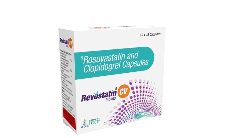 REVOSTATIN CV 10Rosuvastatin (10mg), Clopidogrel (75mg)Revostatin CV 10 is a combination medication that contains two active ingredients: Rosuvastatin (10mg) and Clopidogrel (75mg).Rosuvastatin is a statin medication used to lower cholesterol levels in the blood. It works by inhibiting an enzyme in the liver that plays a key role in the production of cholesterol. By reducing cholesterol levels, it helps to lower the risk of cardiovascular diseases such as heart attacks and strokes.Clopidogrel is an antiplatelet medication that helps prevent blood clots. It works by inhibiting the ability of platelets in the blood to clump together and form clots. This is particularly important in preventing conditions such as heart attacks and strokes, which can be caused by blood clots blocking arteries.The combination of these two medications in Revostatin CV 10 can be prescribed for patients with cardiovascular conditions, such as those at risk of heart attacks or strokes due to high cholesterol levels and clot formation. However, it's important to use this medication only under the supervision of a healthcare professional, as they can assess individual health conditions and risks to determine the appropriate treatment plan.For further information:Email: info@sterispharma.com / contact@sterispharma.comCall/WhatsApp: 7877551268, 7849827488Buy Now: https://www.sterisonline.com/product/revostatin-cv-10-133364