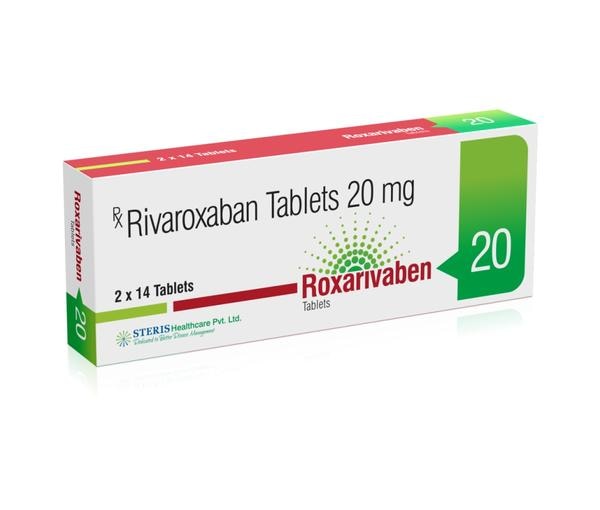 ROXARIVABEN 20Rivaroxaban (20mg)Roxarivaben 20 contains the active ingredient Rivaroxaban in a dosage strength of 20mg. Rivaroxaban is an anticoagulant medication used to prevent and treat blood clots. It works by inhibiting certain clotting proteins in the blood, thereby reducing the risk of blood clot formation.Rivaroxaban is commonly prescribed for various conditions, including:Prevention of stroke and systemic embolism in patients with nonvalvular atrial fibrillation.Treatment of deep vein thrombosis (DVT) and pulmonary embolism (PE).Prevention of DVT and PE in patients undergoing certain types of surgery, such as hip or knee replacement surgery.As with any anticoagulant medication, it's crucial to take Rivaroxaban exactly as prescribed by your healthcare provider and to follow their instructions closely. Missing doses or taking more than prescribed can increase the risk of bleeding or other complications. It's also important to inform your healthcare provider about any other medications or supplements you're taking, as they can interact with Rivaroxaban and affect its effectiveness or increase the risk of side effects.If you have any questions or concerns about Roxarivaben 20 or its usage, don't hesitate to consult with your healthcare provider for personalized advice.For further information:Email: info@sterispharma.com / contact@sterispharma.comCall/WhatsApp: 7877551268, 7849827488Buy Now: https://www.sterisonline.com/product/roxarivaben-20-133372