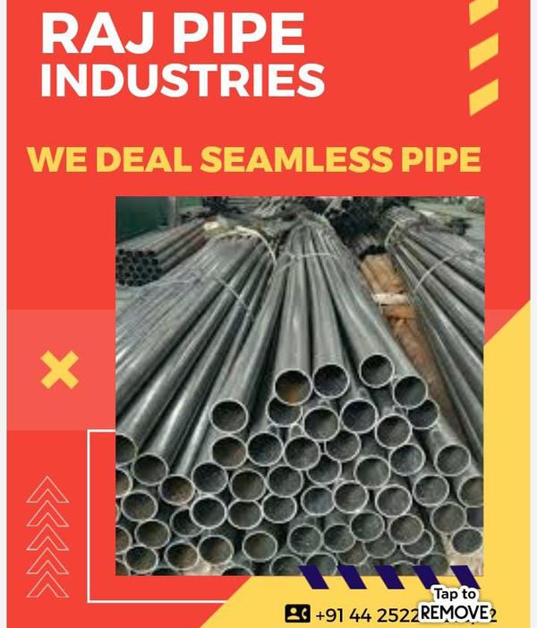 Seamless pipe is formed from a cylindrical bar of steel.